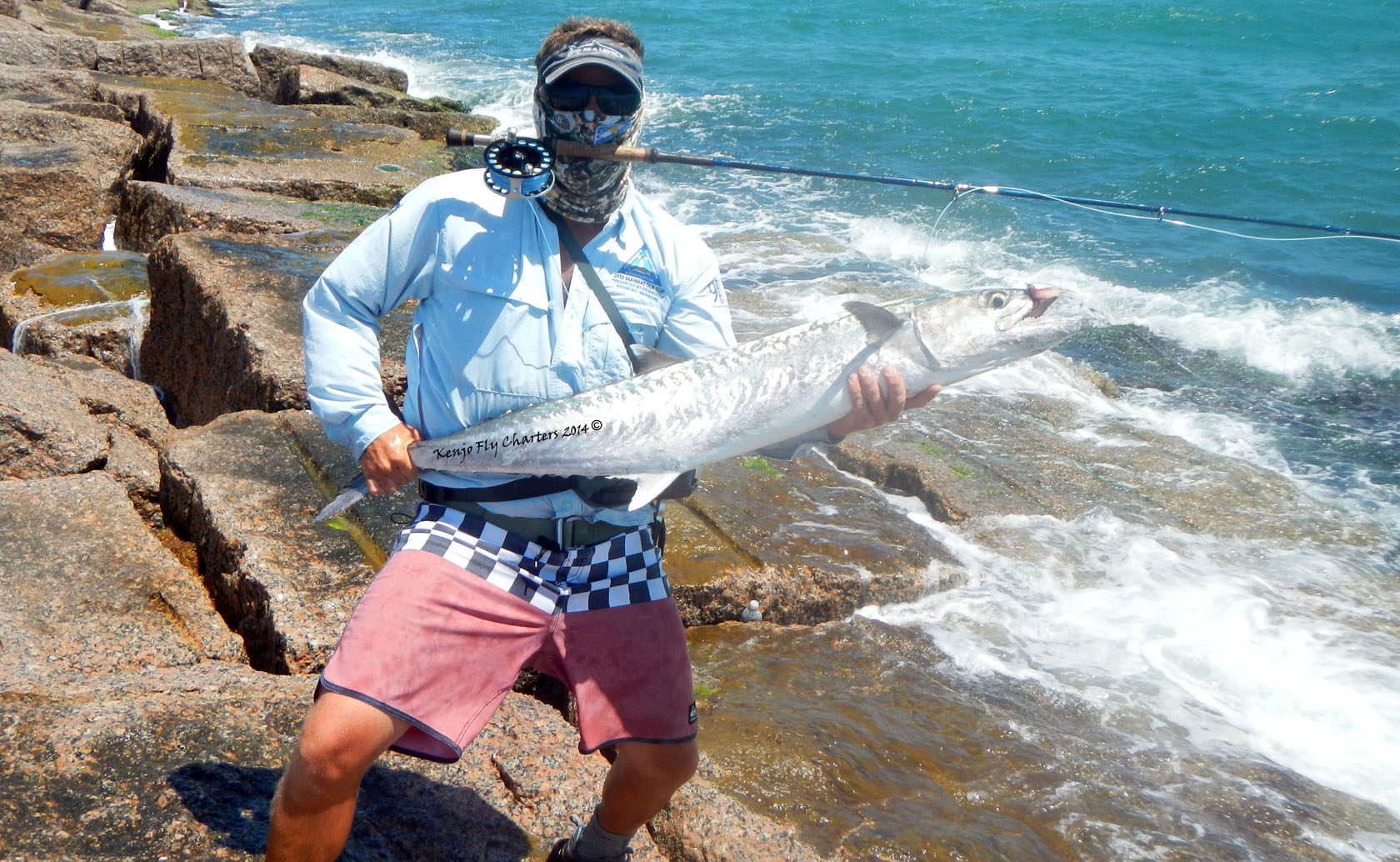 King Mackerel on the Fly Kenjo Fly Fishing Charters
